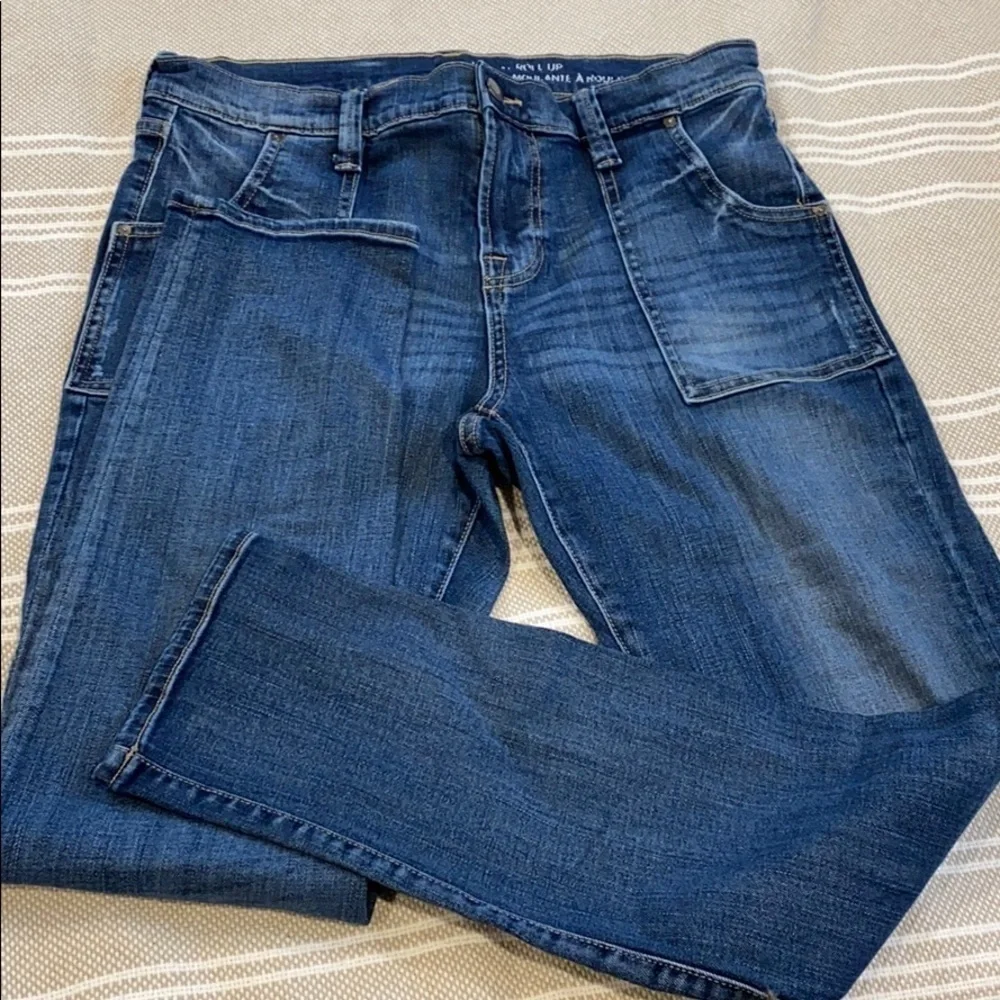 Gap EUC skinny roll up jeans size 10